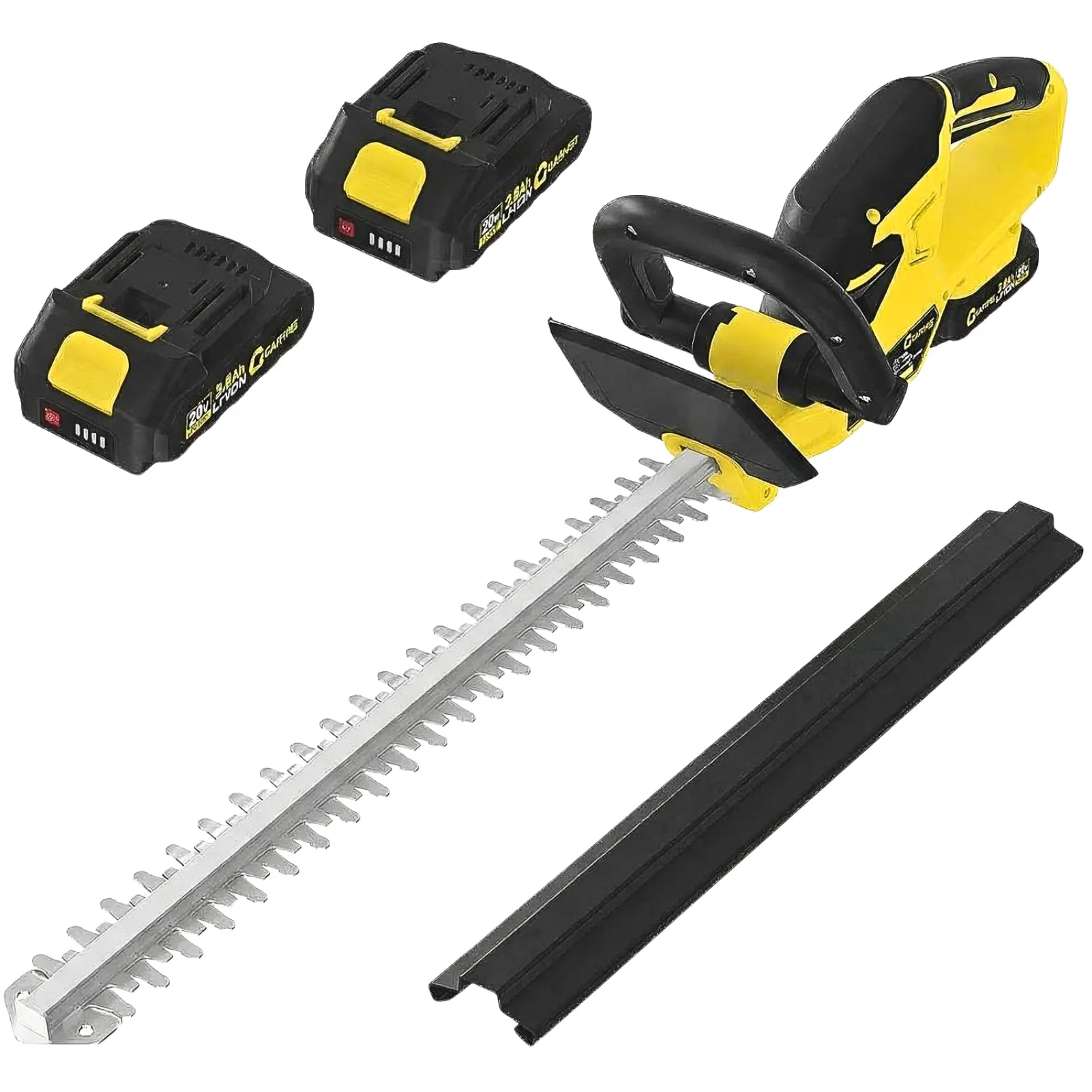 Hedge Trimmer Cordless, 22 Inch Electric Hedge Trimmer, 20V Bush Trimmers with 2 2.0Ah Batteries and Charger, Handheld Electric Trimmers, Lightweight and Easy to Use, for Garden, Horticulture, Lawns