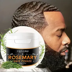 Men's Strong Hold Wave Oil, 360 Degree Hair Styling Cream, Easy Washable Hydrating Moisturizing Shine Control, Layered Waves Treatment, Haircare