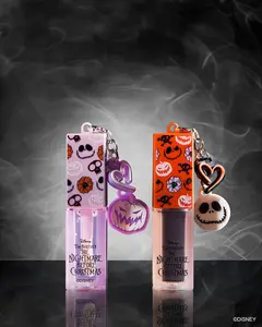 Beauty Creations Disney Tim Burton's The Nightmare Before Christmas Lip Oil - Watermelon & Cherry Scented Hydrating Formula with Jojoba Seed Oil & Vitamin E