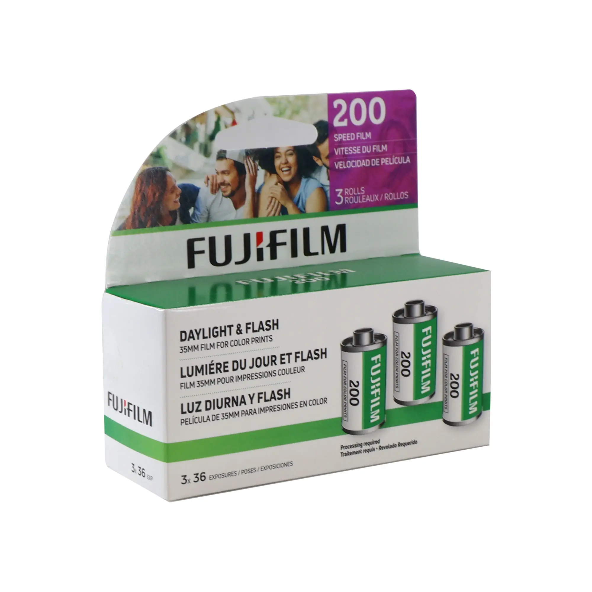 Fujifilm 200 Color Negative 35mm Film (36 Exposures) - 3 Pack