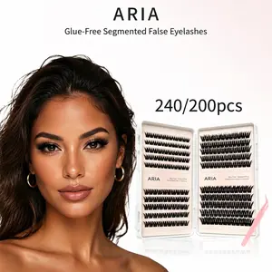 Glue-Free Pre-Cut Individual Eyelash Extensions - DIY Cosmetic Makeup Product, Mini Portable Purse Pack for On-the-Go Touch-Ups, Natural Makeup Girl Gifts