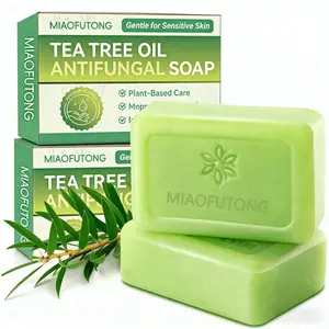 Tea Tree Essential Oil Soap Bath Deep Cleansing Body Gentle Moisturizing Hydrating Refreshing Skin Handmade Bar, Natural Skincare, Relaxing