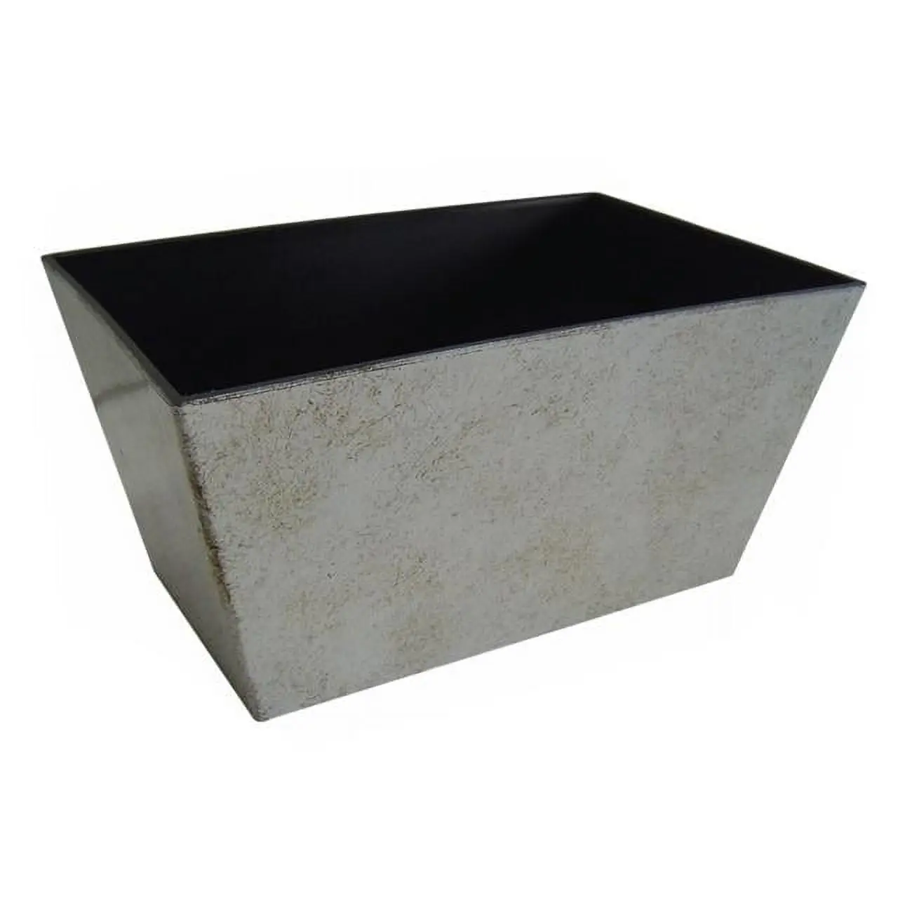 Cheungs PP-112CR PP Plastic Rectangular Planter - Tapered Body, Cream Finish, Outdoor Garden Pot for Home Improvement & Garden Use