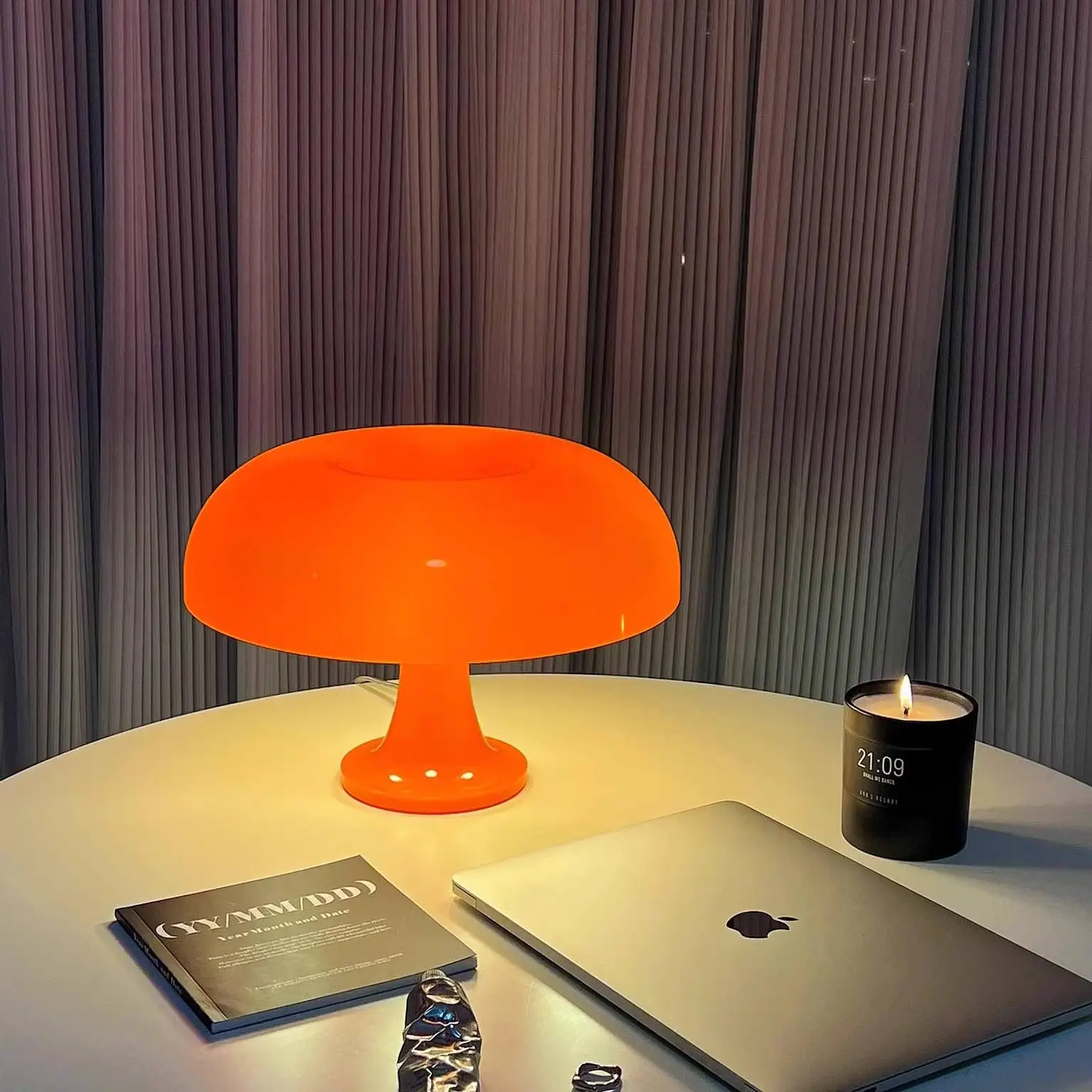 Mushroom Table Lamp Bedroom Living Room Decor, Home Ornament, Touch Control Three Color Change LED Night Light, Atmosphere Lamp, Modern Nightstand Lamps
