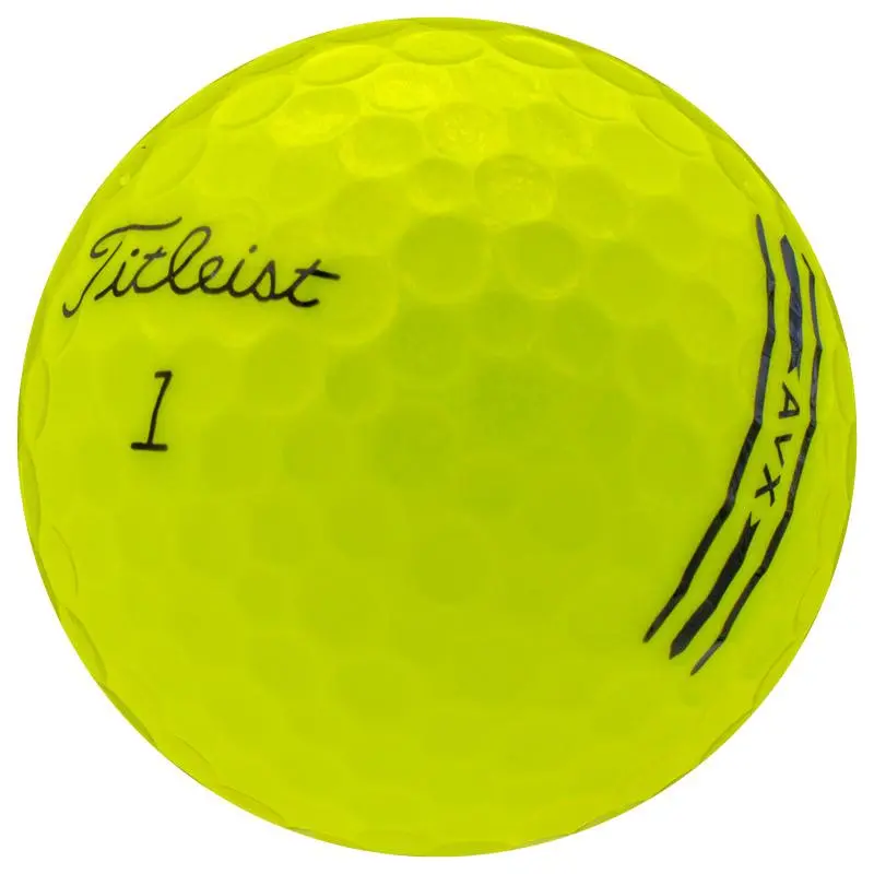 Titleist AVX 2024 Golf Balls, 1 Dozen High-Visibility Yellow with Soft Urethane Cover - Premium Golf Gear for Long Distance, Soft Feel, and Short Game Spin Control