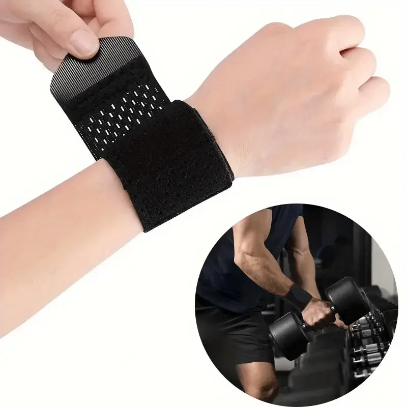 1x Adjustable Sports Wristband - Elastic Wristband Brace Wrap Support Strap for Carpal Tunnel Relief, Elastic Wristbands