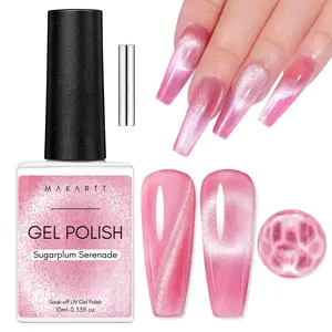 Makartt Cat Eye Gel Nail Polish - Reflective Glitter Gel Polish Valentine Gift for Women Girl