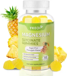 Magnesium Glycinate Gummies 500mg with Ashwagandha Sugar Free Magnesium Supplement Triple Magnesium Complex with Citrate Malate Vitamin C D3 B6 for Women Men and Kids Sleep Relaxation 90 Count Daily Muscle Support and Immune Wellness Formula