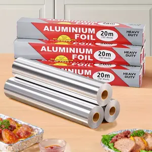 1 roll of 2000cm heavy-duty aluminum foil -787.4-inch ultra thick, disposable baking and grilling paper, food safe, no need for electricity, suitable for grilling, oven liners, and Christmas cooking