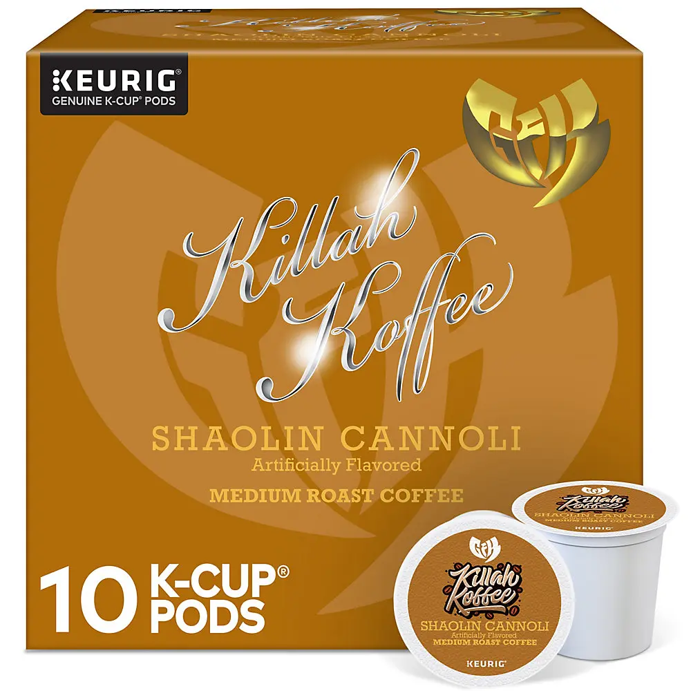 Killah Koffee Shaolin Cannoli Coffee - Keurig K-Cup Pods - Flavored Coffee - Medium Roast Coffee - Ghostface Killah - Wu-Tang Clan Coffee