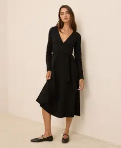 Women's Fit & Flare Wrap Dress Women's Fit & Flare Wrap Dress