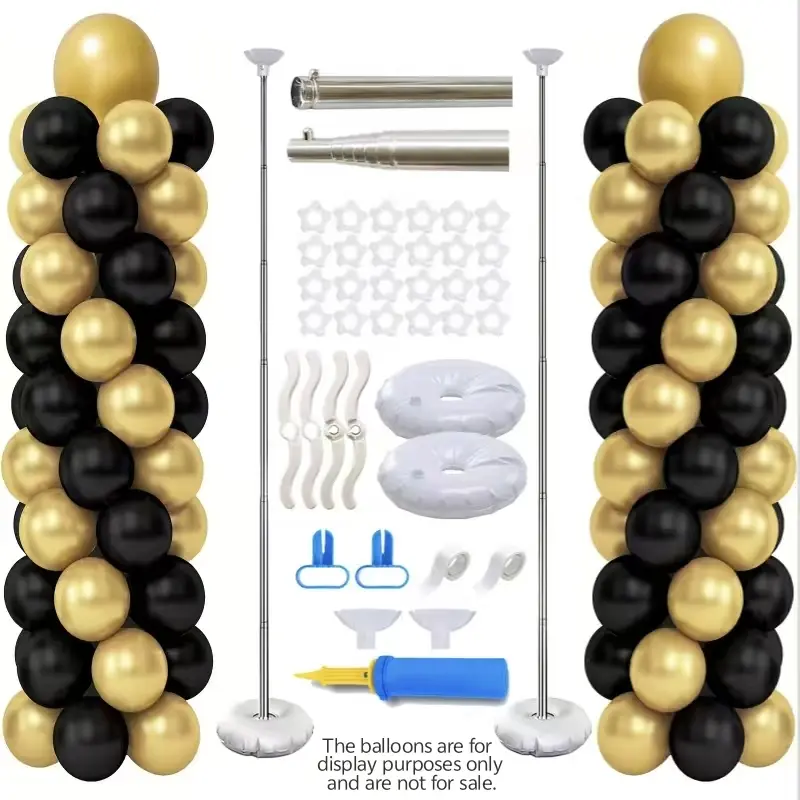 Tall Adjustable Stainless Balloon Display Stand, 3D Stereo Decor Set, Wedding Reception Birthday Bash, Portable Storage, Party Decor Accessories, Birthday Party Decorations, Balloon Party Supplies