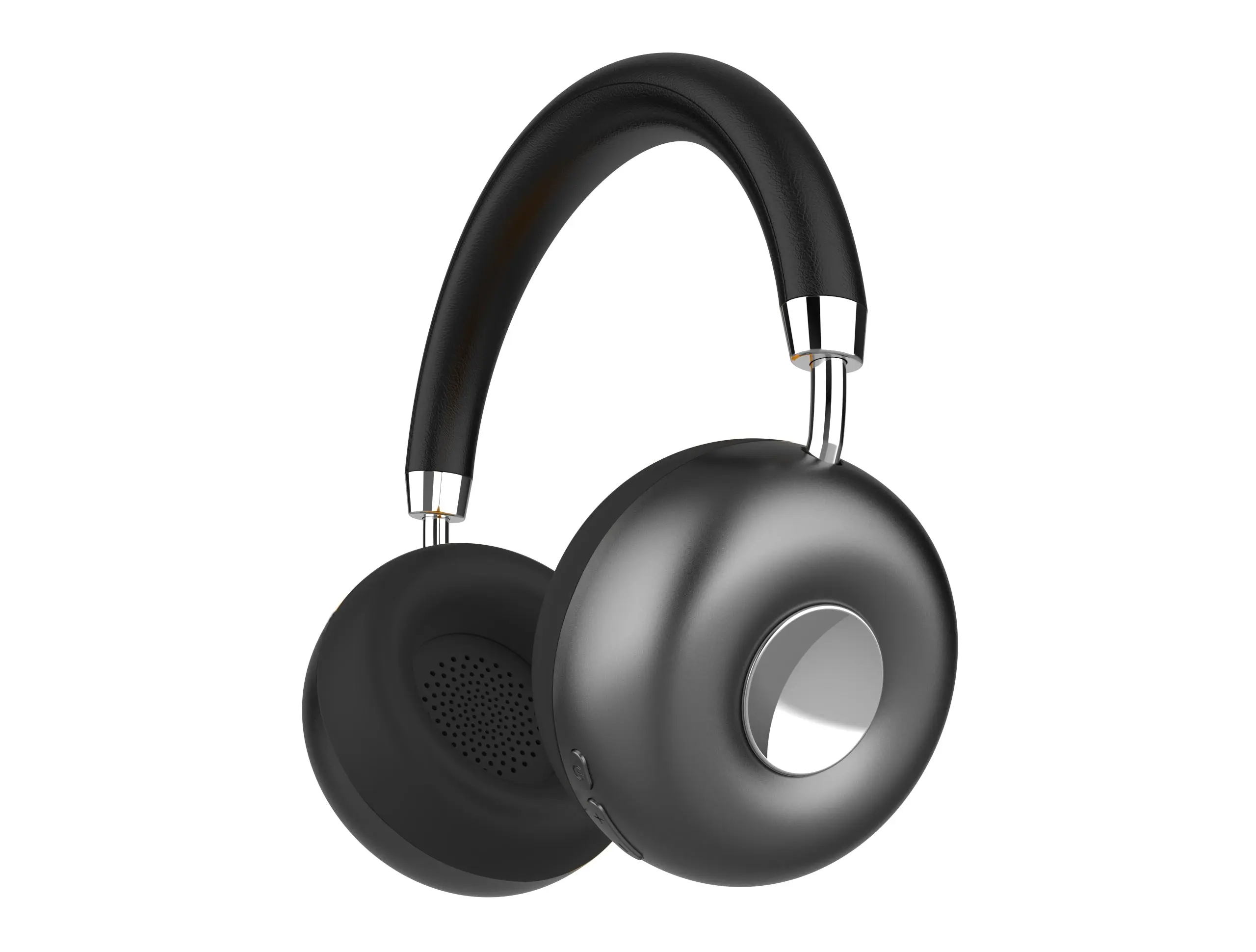 RCA WAVE-50 Wireless Over-Ear Headphones with Built-In Mic, Voice Assistant & 90° Rotating Ear Cups