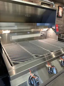 KoKoMo 32” Stainless Steel Gas Grill with 4 Burners, Laser-Cut Grates, and Back Burner