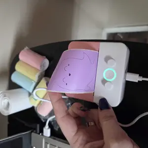 Portable Mini Printer, 1 Set USB-Powered Wireless Label Printer with Paper, Small Pocket Sticker Printer for Notes & Children's DIY Crafts, Compatible with iOS & Android #TOP PICKS