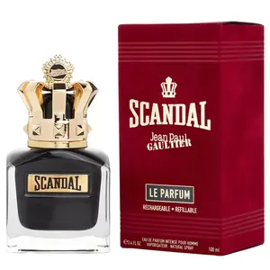 Jean Paul Gaultier Scandal Le Parfum for Men Eau de Parfum Intense Refillable Spray, 3.4 Ounce