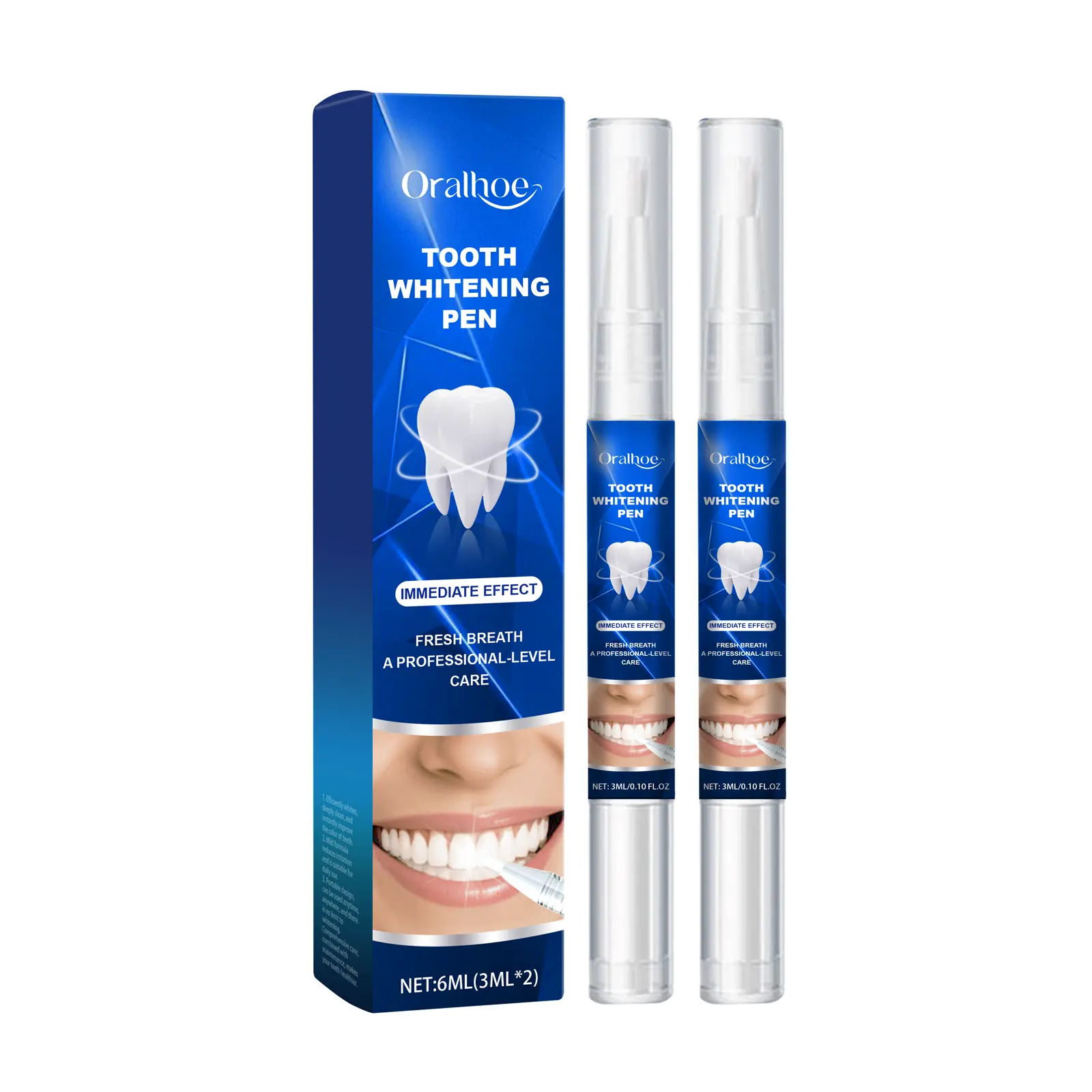 Oralhoe Teeth Brightening Pen Remove Stains Clean Teeth Fresh Breath Teeth Brightening Teeth Oral Care Whitening Cleanser Cleansing teeth  whitening white  pen