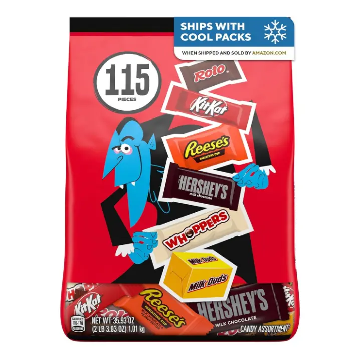 Hershey's Assorted Chocolate Halloween Candy Bulk Variety Pack, 35.93 oz