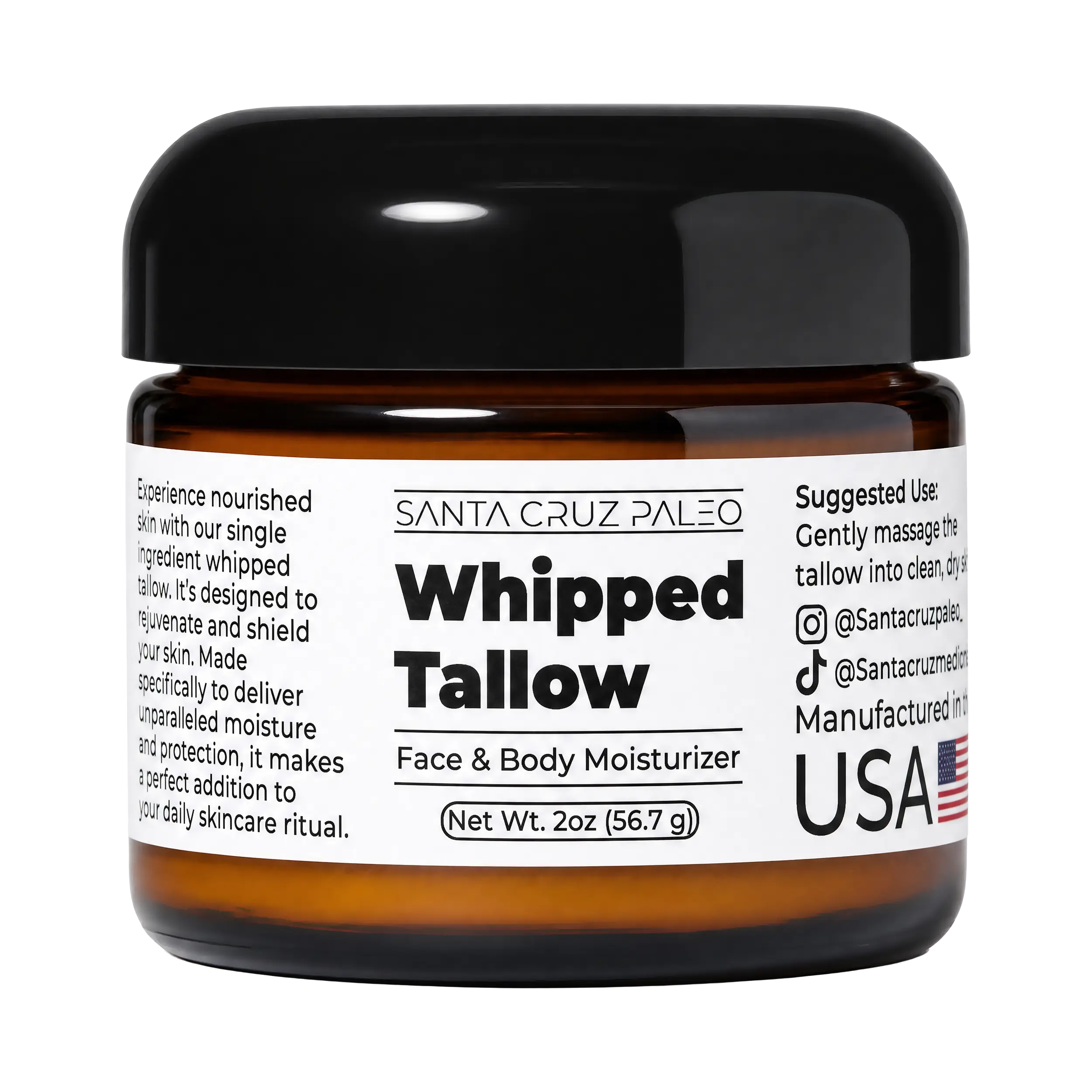 Santa Cruz Paleo Whipped Tallow Face & Body Moisturizer