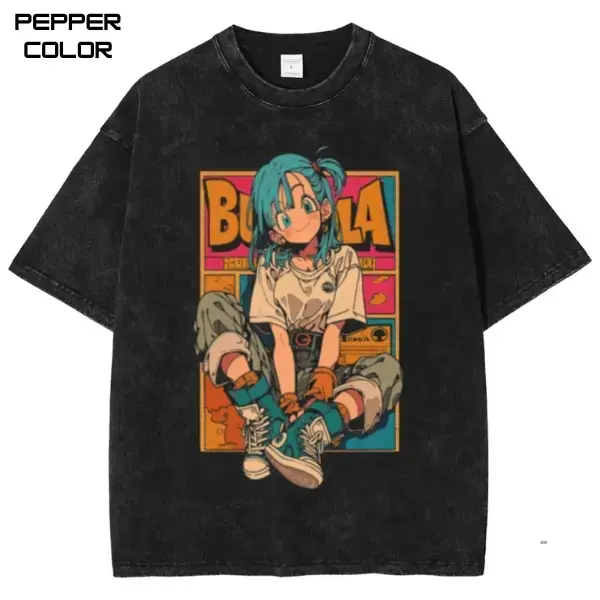 Bulma Bounty Poster Graphic Tee, DBZ Shirt,  Vintage Anime Shirt, Manga shirt, Unisex Streetwear Tee, cotton crew neck shirt, Trending, Viral Gift For Him and Her