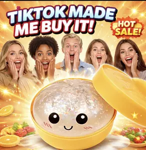 2026 New Stress Relief Glitter Squishy DumplingTov l Cute & Fun Squeeze Toy for All Ages lSensory Autism Gift, Adorable Gyoza Shape mega rainbow dumpling