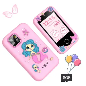 Kids Learning Phone Toy with Fun Games Educational Learning Toy 20 Classic Stories Music Player and Video Recording Ideal Birthday Christmas and Thanksgiving Gift Camera Toy Toddler Toy Perfect Gift for Boys and Girls Ages 3 to 12 with Built in 8GB Card