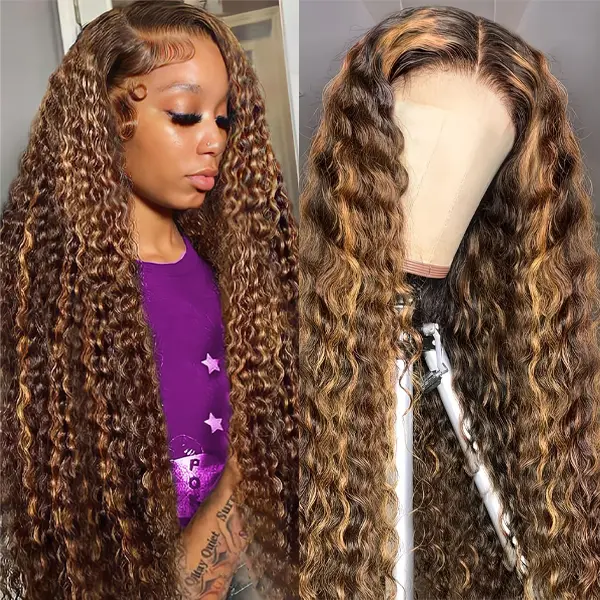 [New] CNBEAU HAIR 13x6 Deep Wave Lace Front wigs P427 Human Hair 200% Density Pre Plucked with Baby Hair wear and go HD Transparent Lace Glueless Frontal Wigs For Black Women No Tangle No Shedding