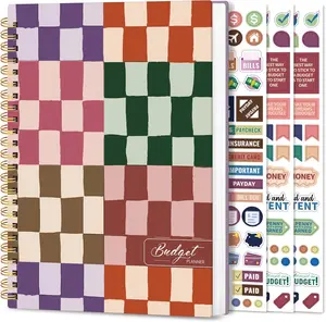 Aesthetic Budget Planner - Monthly Finance Planner with Expense Tracker, Undated Bill Organizer, Budget Notebook to Manage Your Finances, Account Budget Book with Colorful Pattern