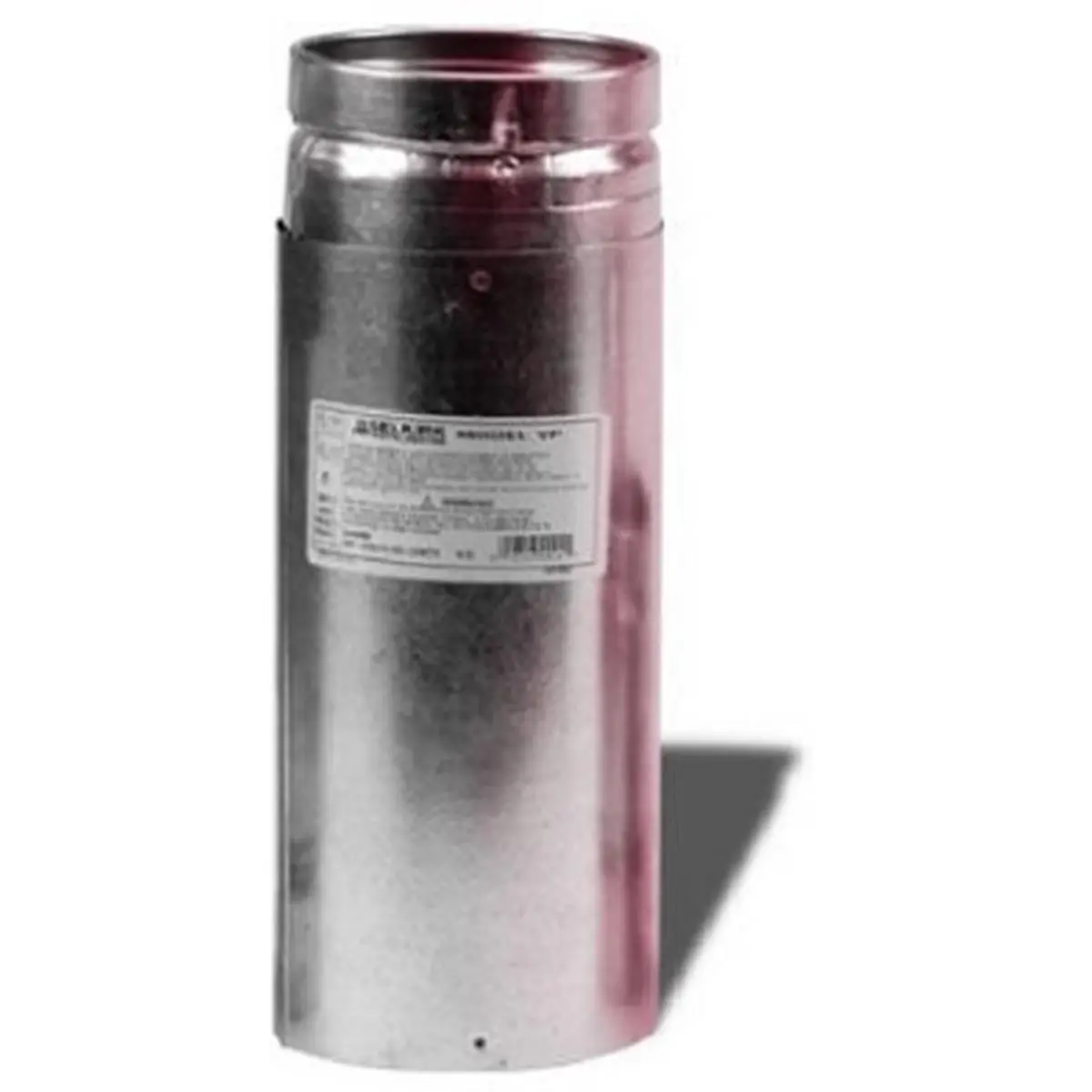 212 MAIN Adjustable Length Double Wall Stainless Steel Vent Pipe - Paintable Finish, Rolled End, Telescopic Part, 1/4 in. Airspace, Telescopic Over Fixed Length for Interior Use Household Pellet Stove Appliances