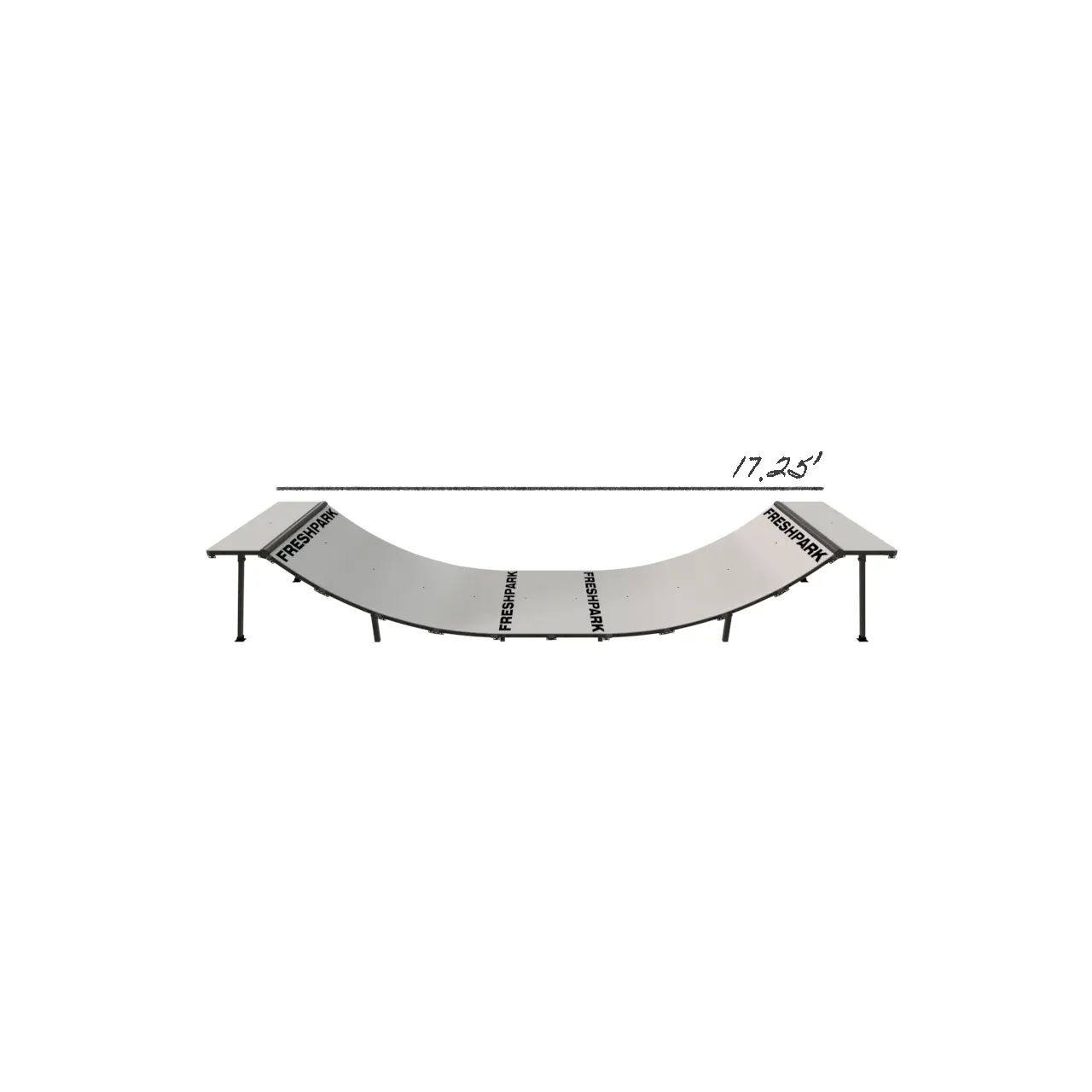 Portable Mini Ramp Halfpipe – 3' H x 4' W