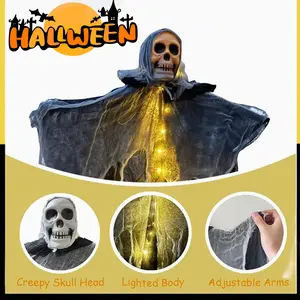 Cool Stuff Halloween Outdoor Tree Ghost Hanging Decoration, Perfect for Yard, Patio, Garden, Gift for Halloween, Christmas, Birthday Party Scary Party Decor Spooky Ornaments