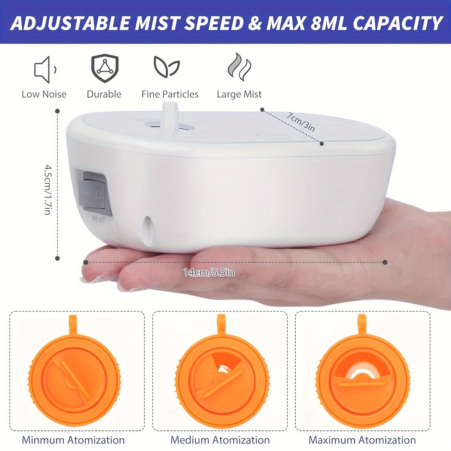 Portable Home Nebulizer for Home Use Silent Operation High-Performance Grade with Strong Mist Travel Storage Kit for Car Replacement Inhalation Tube and Mask Compact Quiet Design Easy Operation