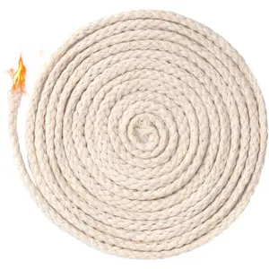 32.8 Ft  Wicks for Oil Lamps, 1/8 in Braided Round Candle Wicks Replacements for Oil Candle Wicks, Candlemaking, Candle Supplies (10 m)
