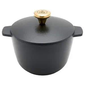 KitchenHQ 1.8-Quart Cast Iron Demi Pot