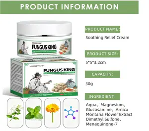 [Official Authentic] Fungus King Full Body Anti-Itch Cream Gentle Itch Relief and Antibacterial for Dry Cracked and Peeling Skin, Suitable for Hands Feet, Herbal Formula