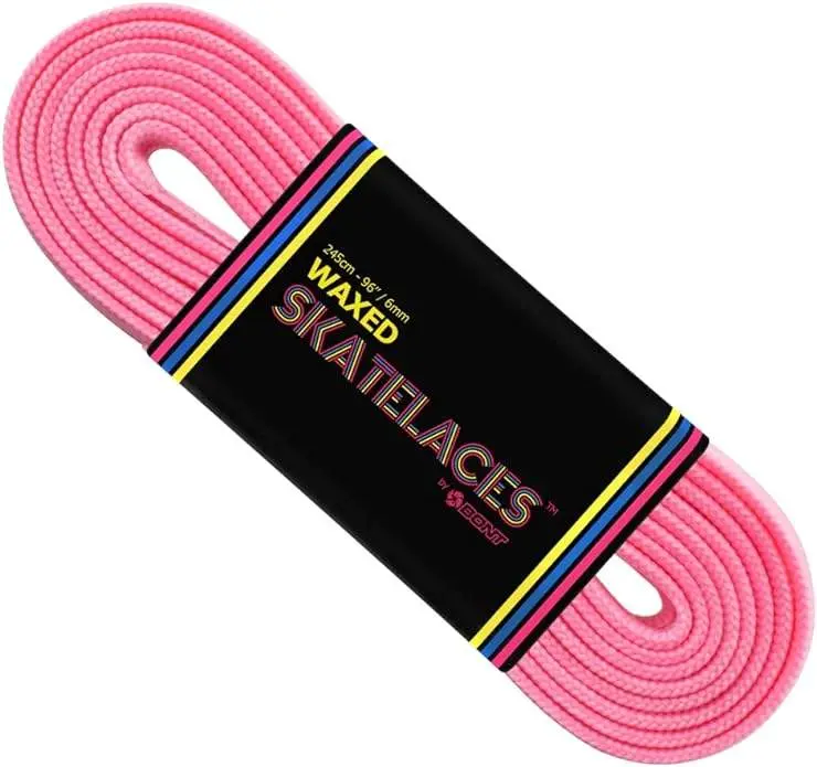 Bont Waxed Laces 8mm Cherry Blossom Pink / 8mm/180cm/71"