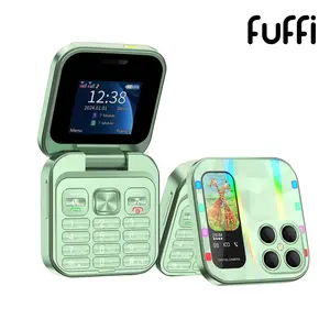 Fuffi Mini Folding Phone 2.4 Inch, Dual Sim Card, Fast Dialing, 1250mah Battery, 4 Color Options, Feature Phone, 2gb Storage