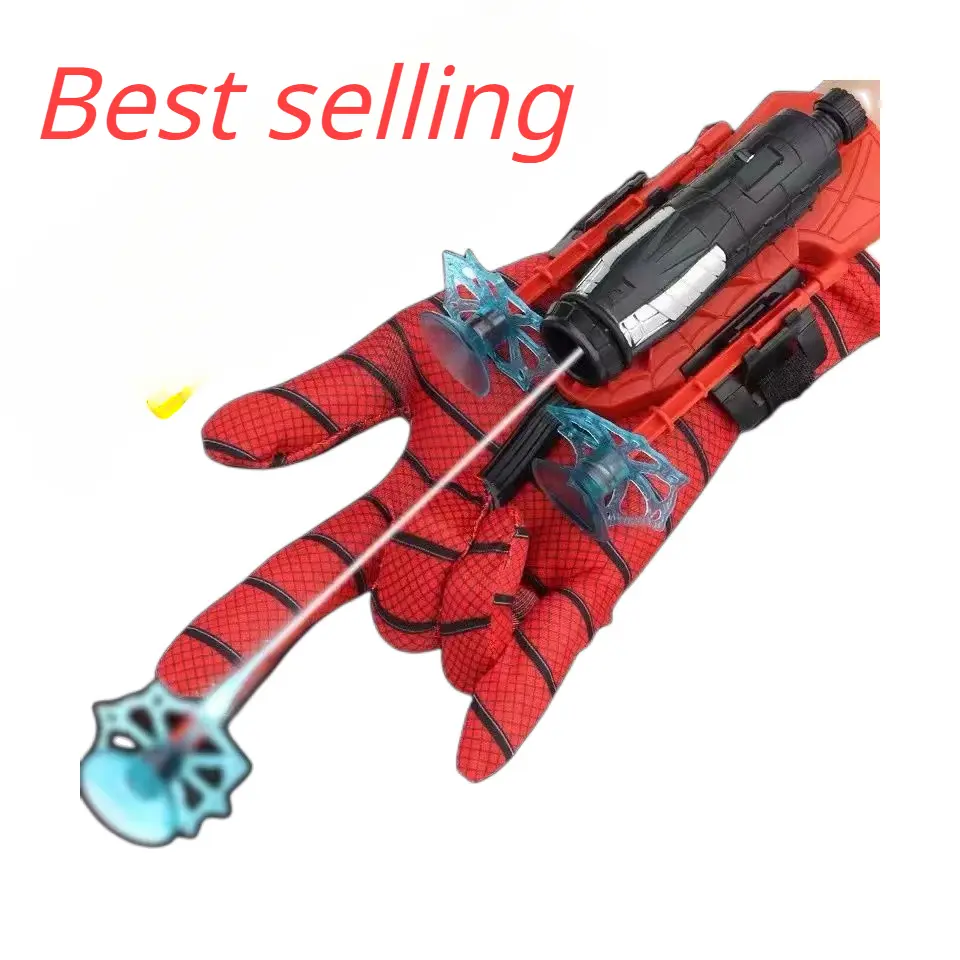 Unisex Spider-Man Blaster Glove Launcher Set - Anime Super Hero Wrist Toy for 3-4 Years Kids Role Play, No Excessive Promotions, Children's Gift (Action & Toy Figures Category)