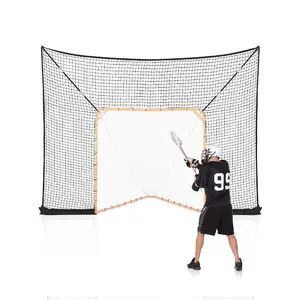 VEVOR 3 - IN - 1 Lacrosse Goal, 12x9 ft Lacrosse Net with Backstop and Target, Quick Easy Setup Backyard Rebounder Equipment, Steel Frame Training Nets, Suitable for Youth Adult Training, OrangeVEVOR Super Brand Day