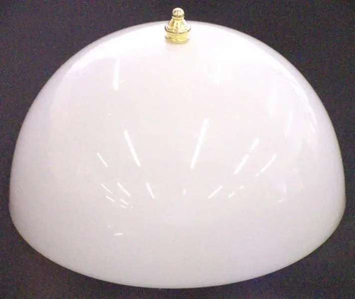 Westinghouse 8149400 8 in. White Acrylic Dome Clip-On Lamp Shade, Home Improvement Lighting Accessory with Design, 21.6 x 16.8 x 11 inches, A-Shaped Bulb Compatibility, No Wiring Feature, Practical Design
