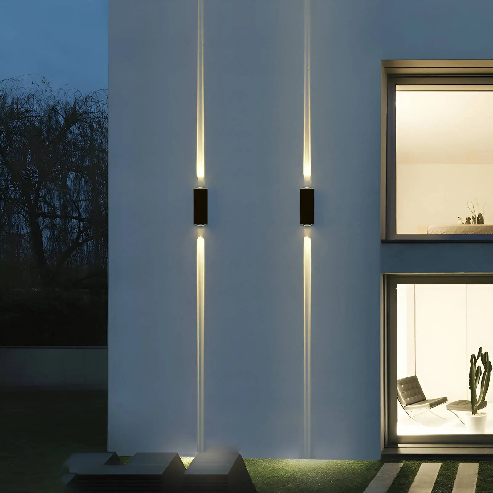 Waterproof Wall Light | Modern Wired Sconce for Indoor & Outdoor Decor | Perfect for Home, Patio, Garage, and Living Spaces