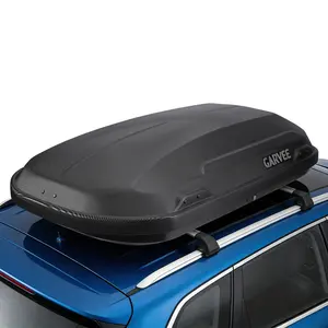 11.5 Cu Ft Rooftop Cargo Box Carrier - Dual-Side Opening Hard Shell Roof Luggage Storage, 135 lbs Weight Capacity, Secure Straps & Keys for Vehicles - Black Water Ripple