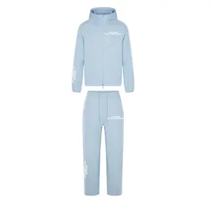Winter Time Baby Blue Tech Fleece Complete Outfit for Cozy Winter Look Medium Size