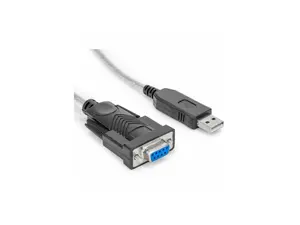 Rocstor 6ft 1 Port USB to Null Modem RS232 DB9 Serial DCE Adapter Cable with FTDI - 6 ft Serial/USB Data Transfer Cable for Modem, Monitor, Desktop Computer, Notebook, MAC, PC, Printer - First End: 1