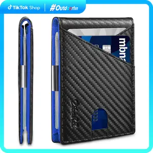 Zitahli Minimalist Bifold Black Trend Business Chic Card Holder Mens Wallet Outdoorfun