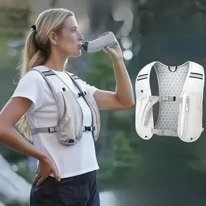 Multifunctional Running Hydration Vest for Men & Women – Lightweight Breathable Backpack with Phone & Water Bottle Pockets for Marathon, Cycling, Hiking