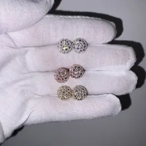 UPSIDE DOWN MOISSANITE EARRINGS VVS1 CLARITY