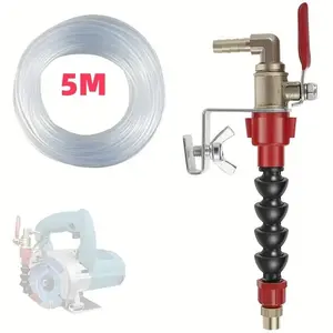 Faucet + 5M Water Pipe + Universal Joint Adjustable Dust RemoverNozzle,Misting System Water Sprayer
