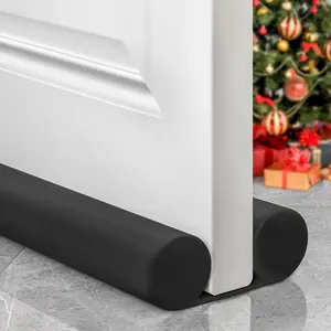 36 inch Door Draft Stopper Reduces Air Draft Draft Stopper for Bottom of Door Gap Filler Door Seal for Improved Insulation Black