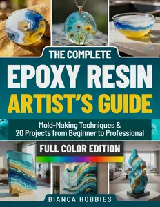 EPOXY RESIN ARTIST'S COMPLETE GUIDE: Mold-Making Techniques, Molding Instructions, and 20 Projects for Beginner to Professional Crafters